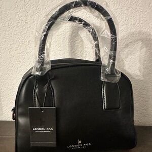 London Fog Classic Black Satchel